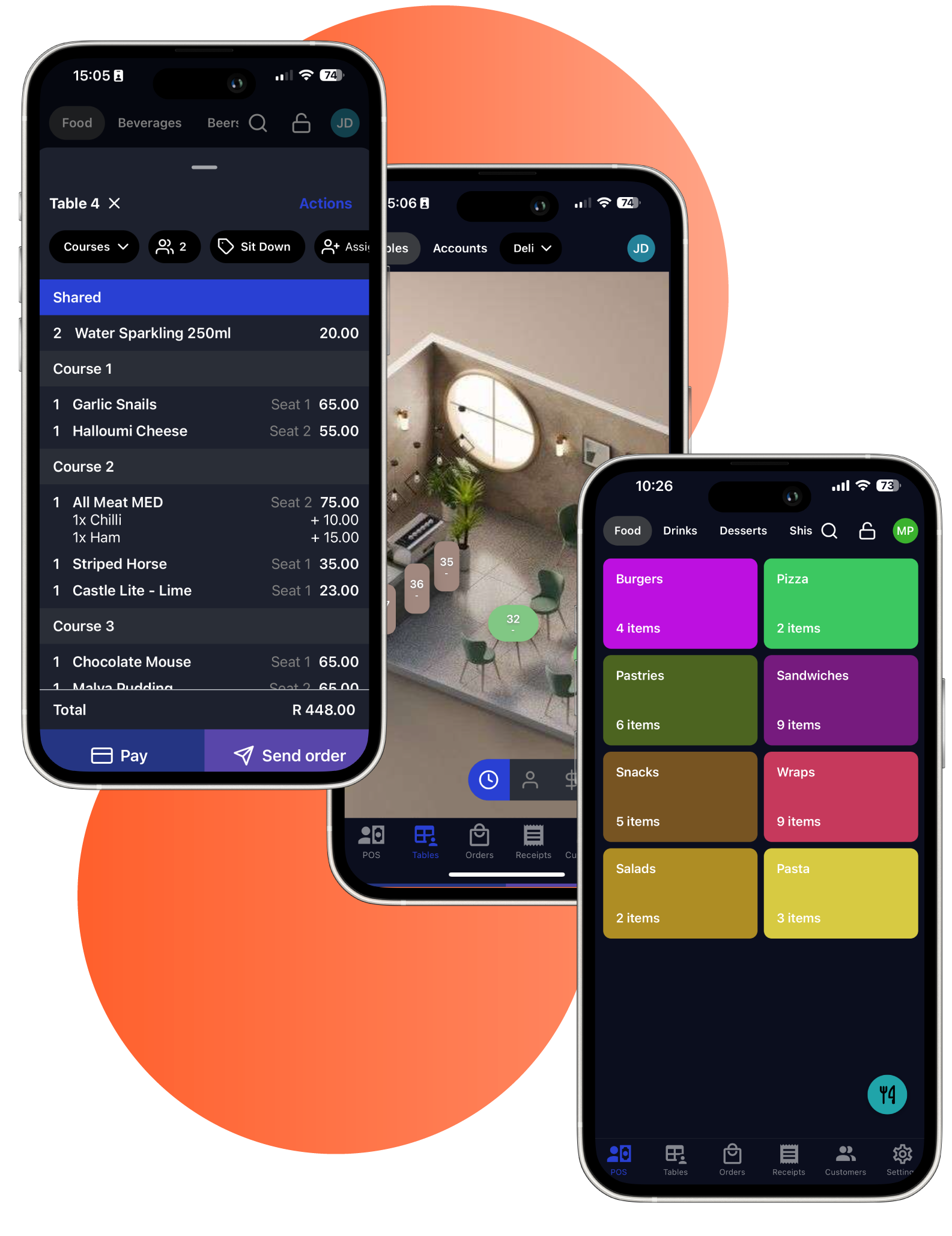 Sally POS on mobile devices